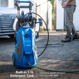 Hyundai 180Bar/ 2610si Electric Pressure Washer, 8L/min, 2400W High-Performance Jet Wash with Hose & Attachments | HYW2400E