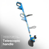 Telescopic Handle - customise the height for a comfortable working position.