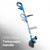 Telescopic Handle - customise the height for a comfortable working position.